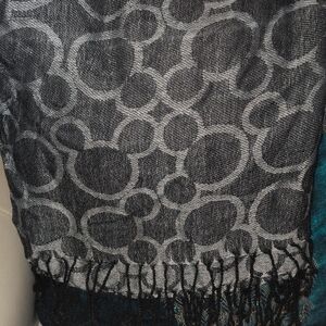 Mickey Mouse Patterned Ladies Scarf